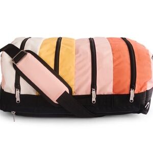 TOBIQ Sahara 30L Duffle Convertible Backpack Carry On Travel Bag Multicolor Pink